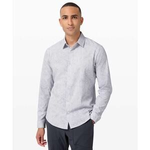 Lululemon Airing Easy Long Sleeve Shirt Ventlight Mesh Sz Medium Men Button Up